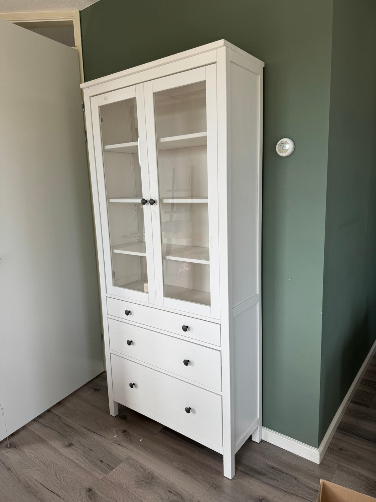 Witte vitrine kast ikea