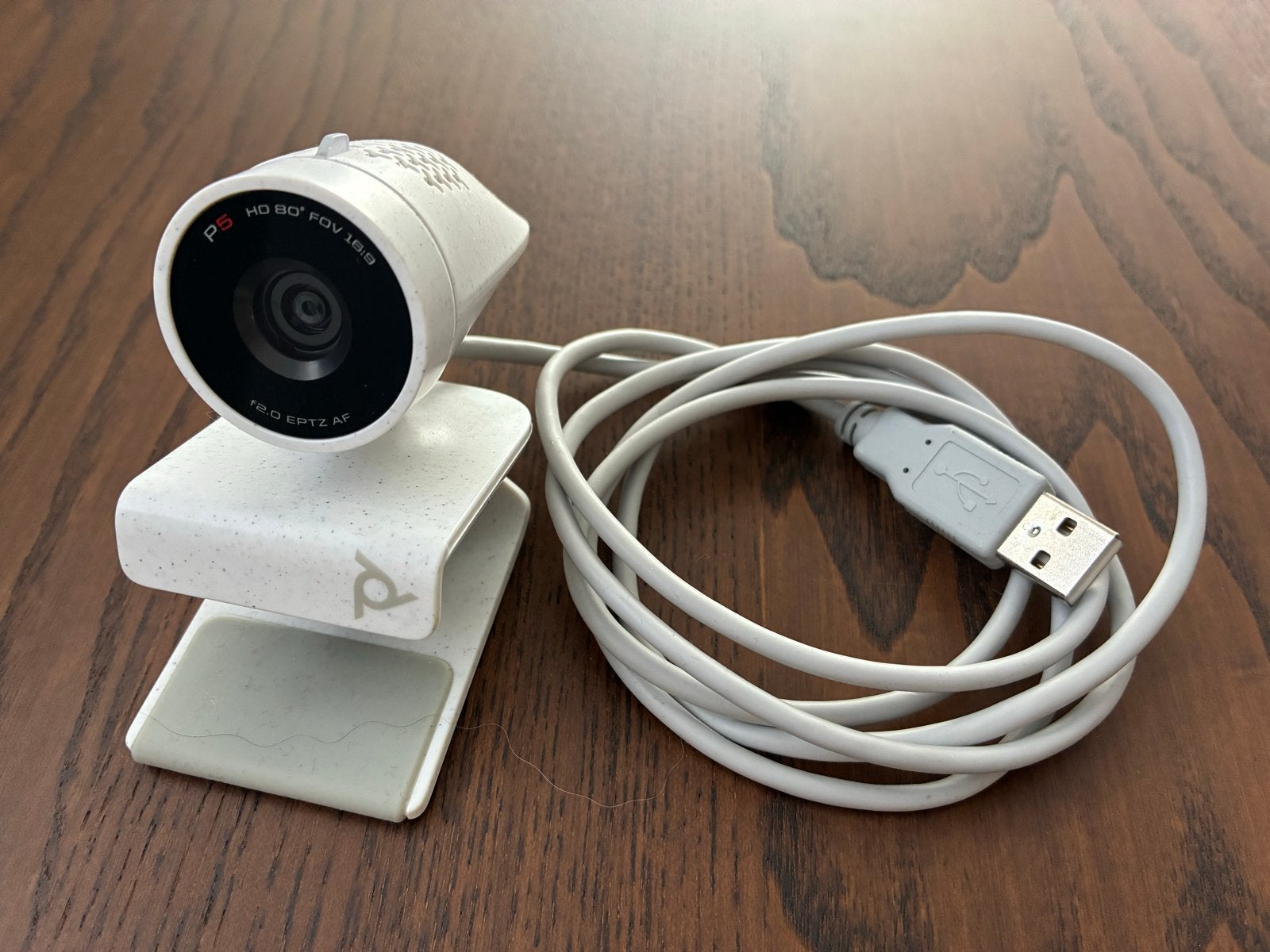 Poly P5 Webcam - HD 80 FOV 1.6:9, Computers en Software, Webcams, Ophalen, Zo goed als nieuw, Windows, Monitorclip