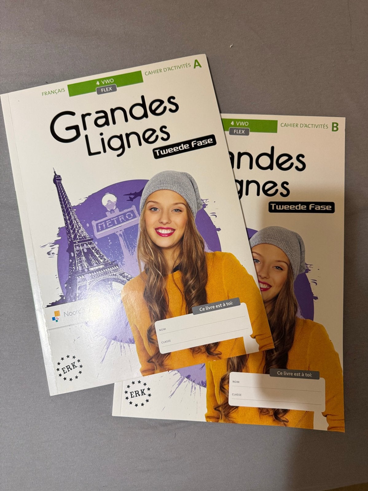 Grandes Lignes Tweede Fase 4 VWO FLEX Cahier d'activités A &, Ophalen of Verzenden, Zo goed als nieuw, VWO, Frans