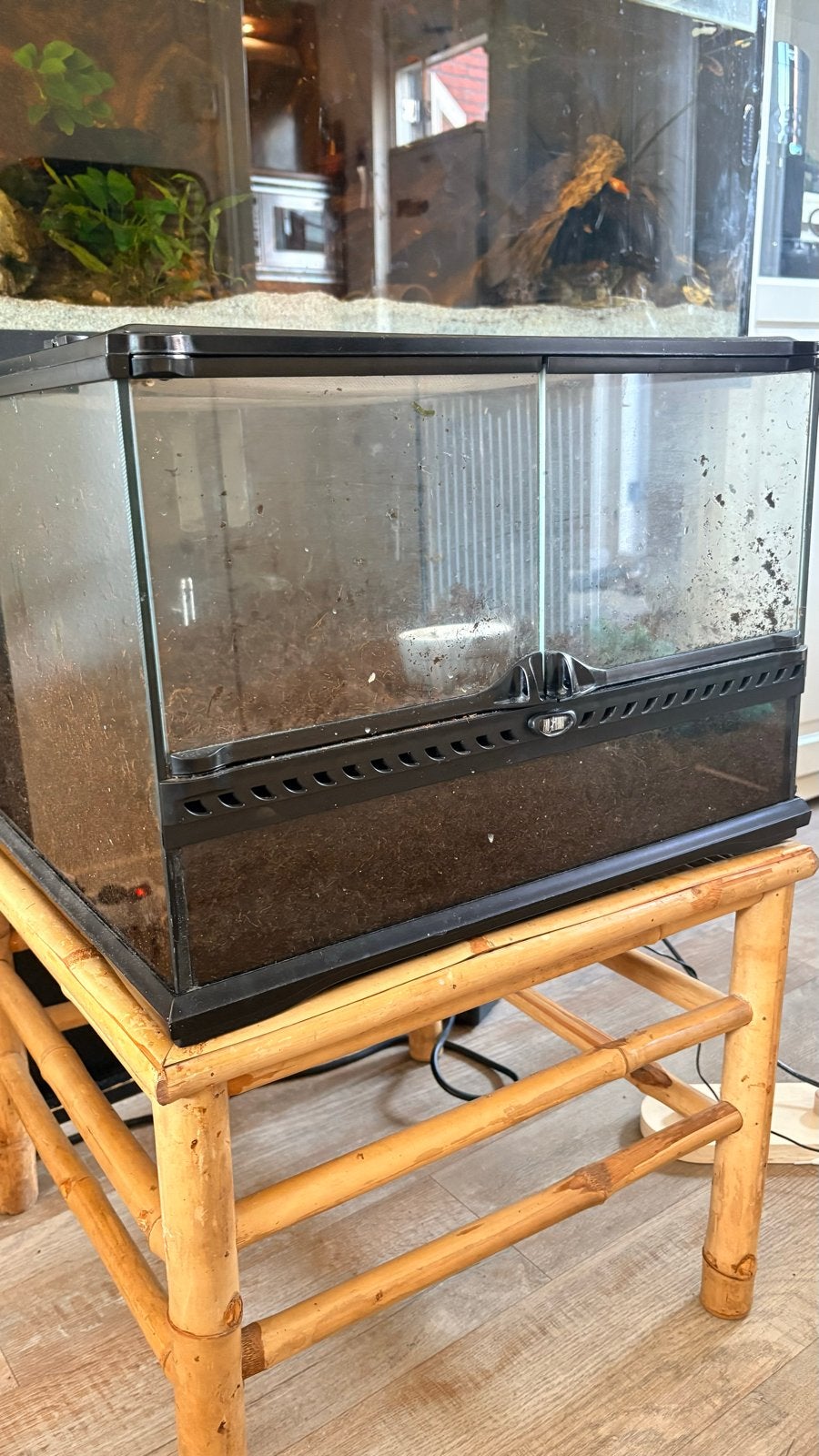 Terrarium paludarium exoterra 45x45x32, Ophalen, Zo goed als nieuw