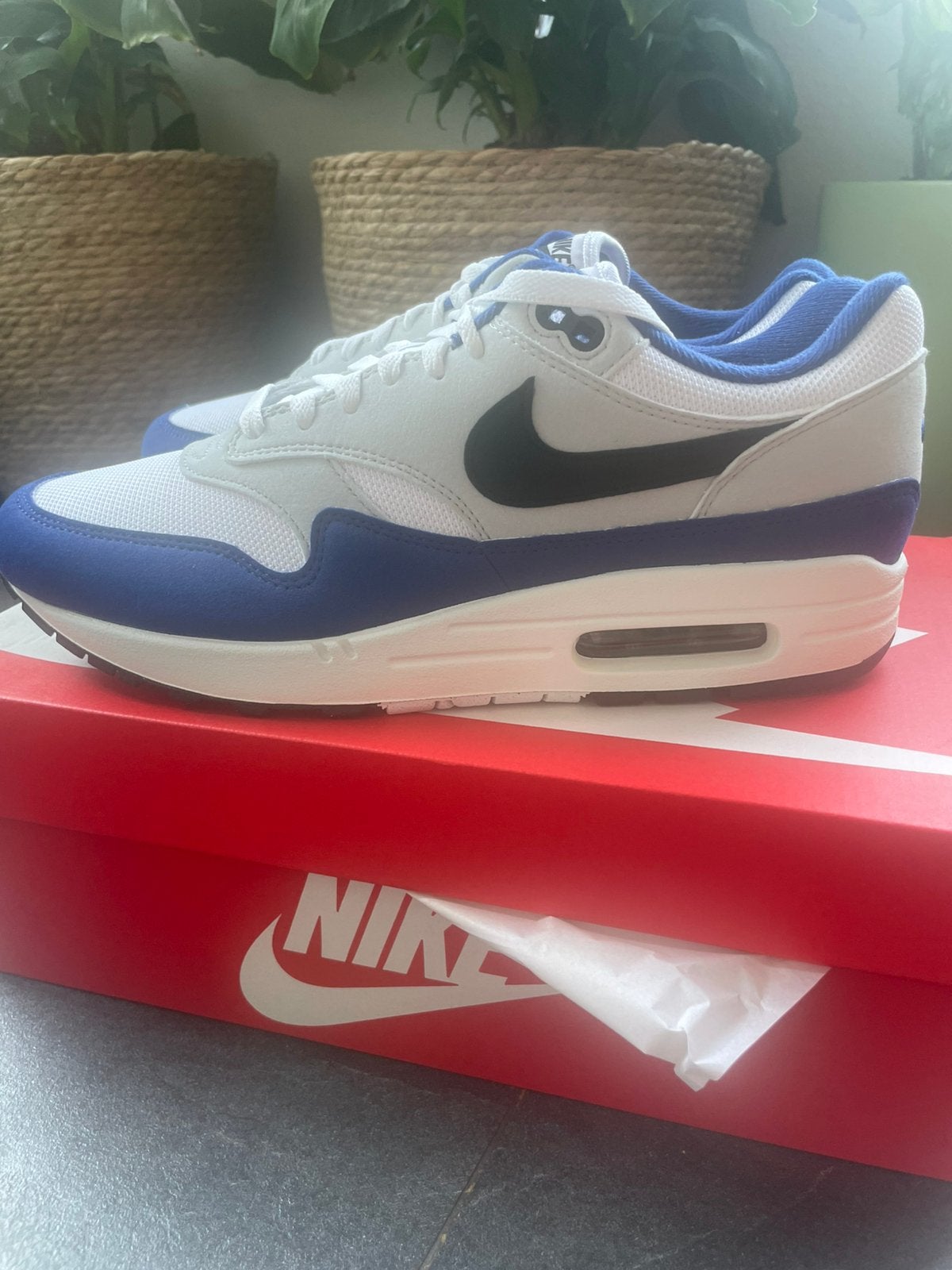 Nike Air Max 1 Deep Royal Blue! Nieuw! Maat 43! OG, Blauw, Nieuw, Ophalen of Verzenden, Sneakers of Gympen