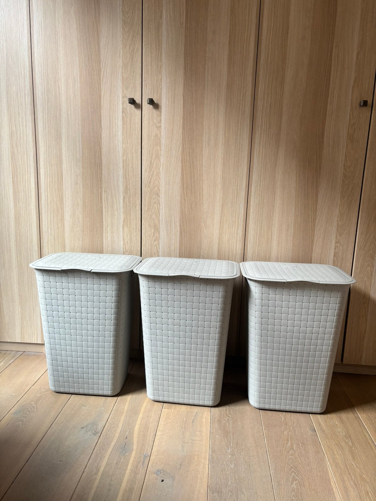 Curver Allibert Nuance 48L wasmanden 3 stuks, Ophalen, Zo goed als nieuw, Wit