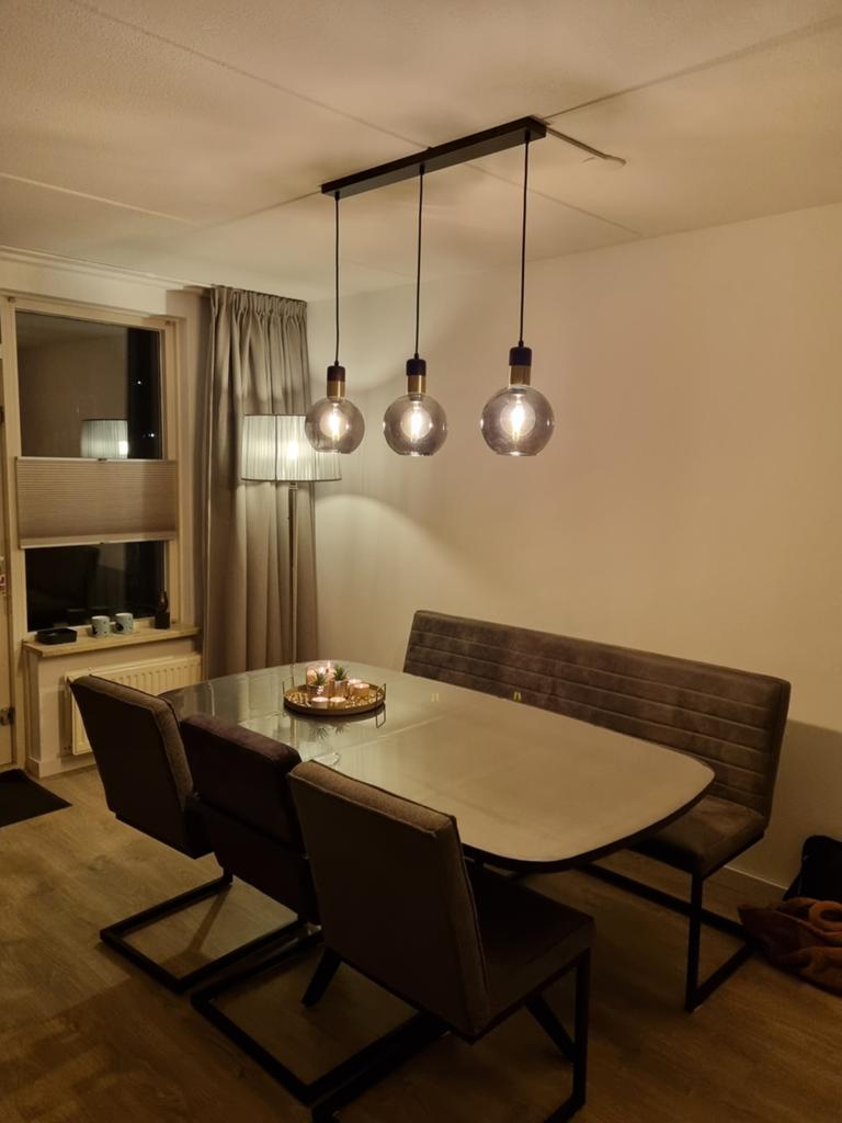 Eetkamerset, Huis en Inrichting, Complete eetkamers, Ophalen, Zo goed als nieuw, 4 tot 6 stoelen