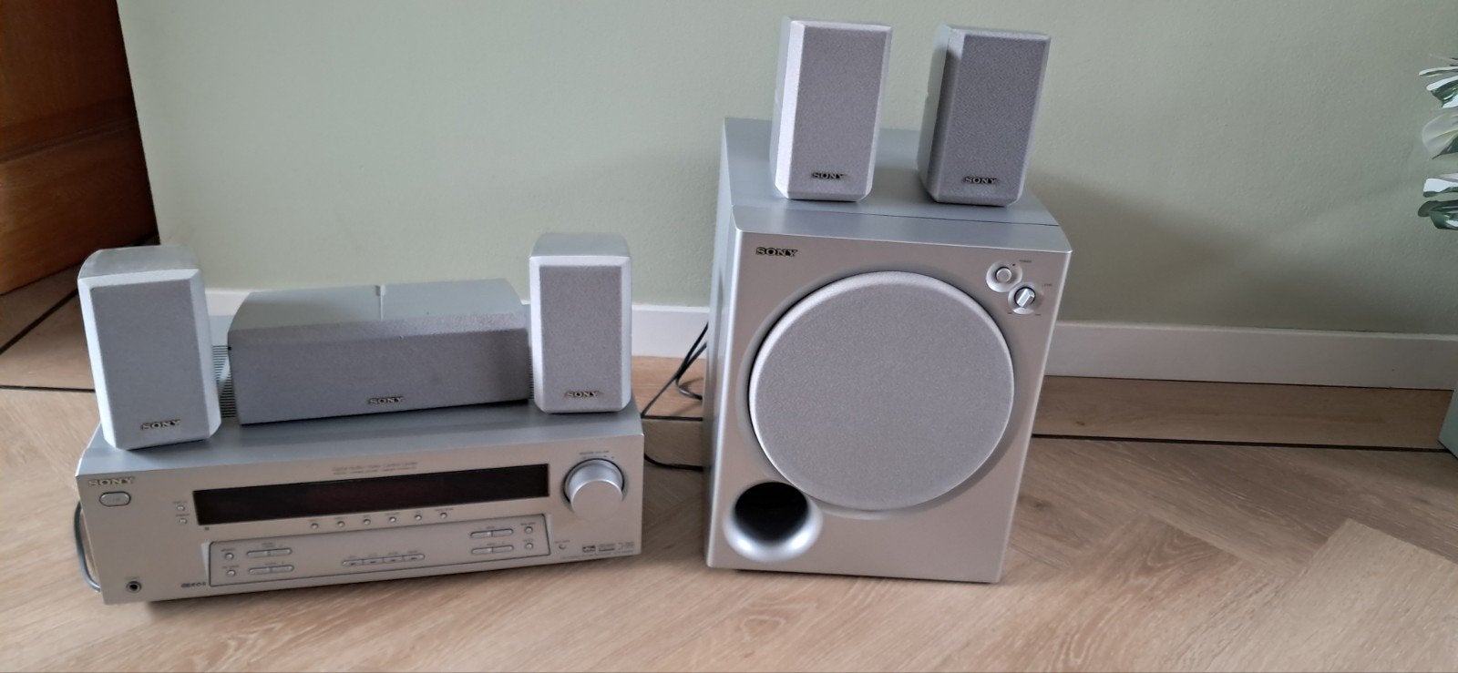sony reciever/control center en dolby surround set, Gebruikt, 70 watt of meer, Ophalen of Verzenden, 5.1-systeem