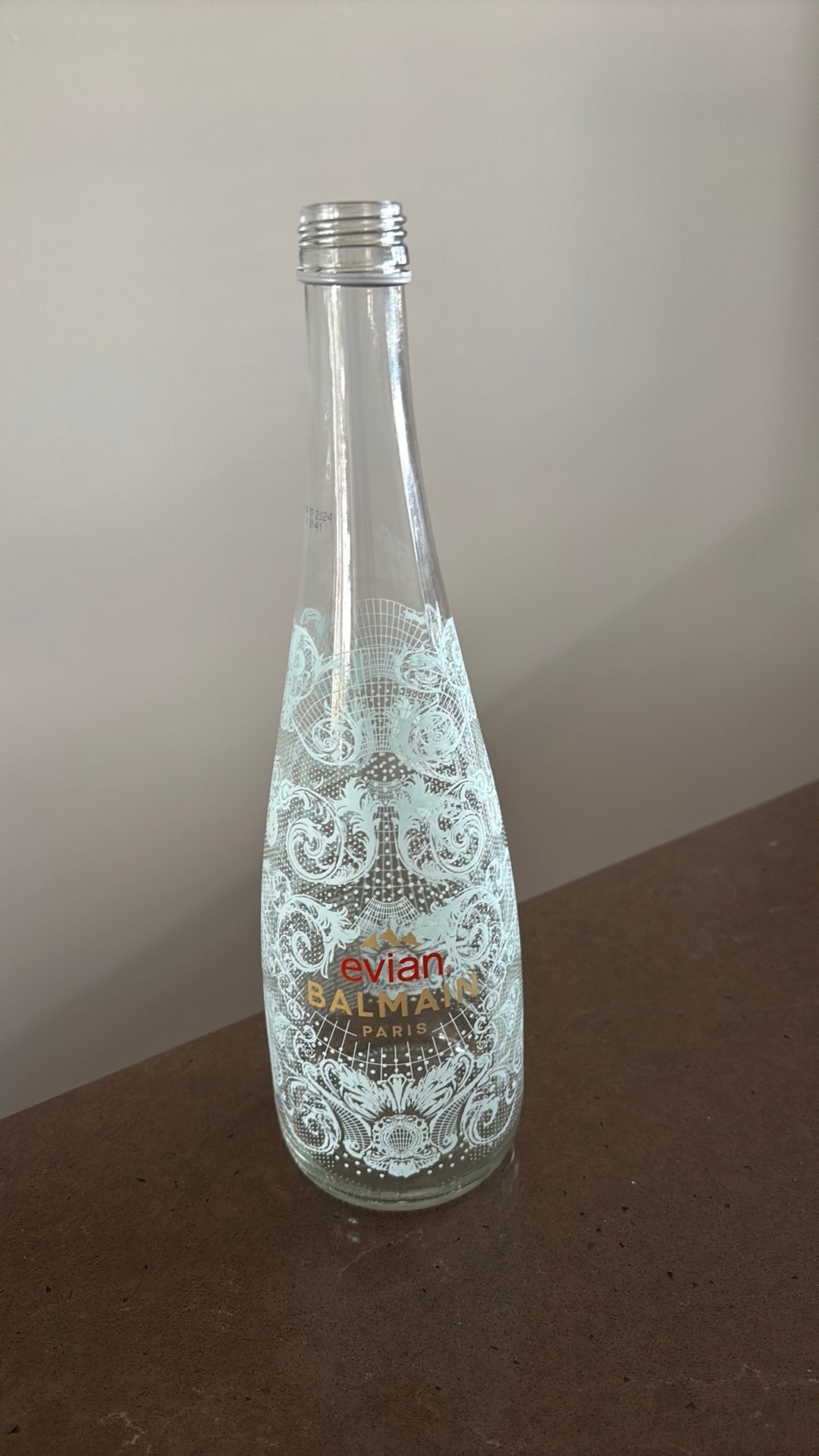 Evian Balmain waterfles, Verzamelen, Ophalen of Verzenden, Zo goed als nieuw, Overige typen