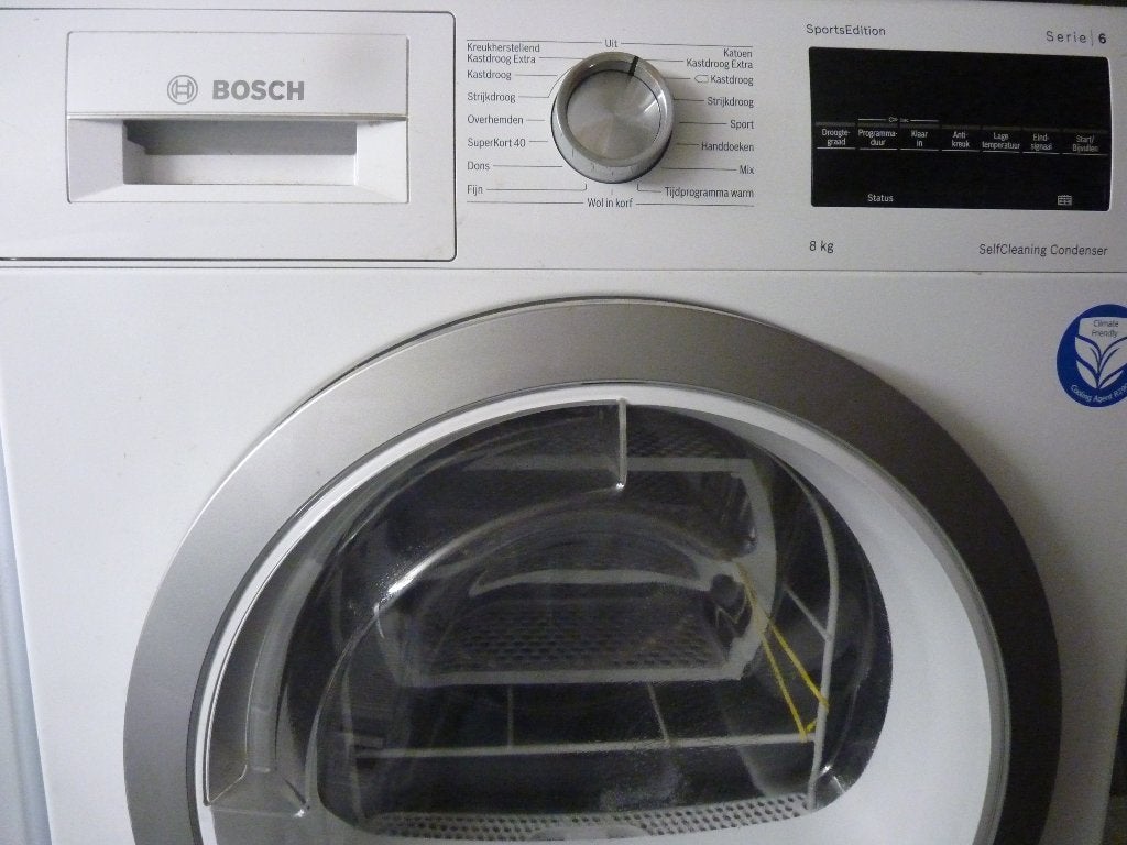 wasdroger warmterpomp acht kilo inhoud bosch, Witgoed en Apparatuur, Gebruikt, Ophalen of Verzenden, Voorlader, Energieklasse A of zuiniger