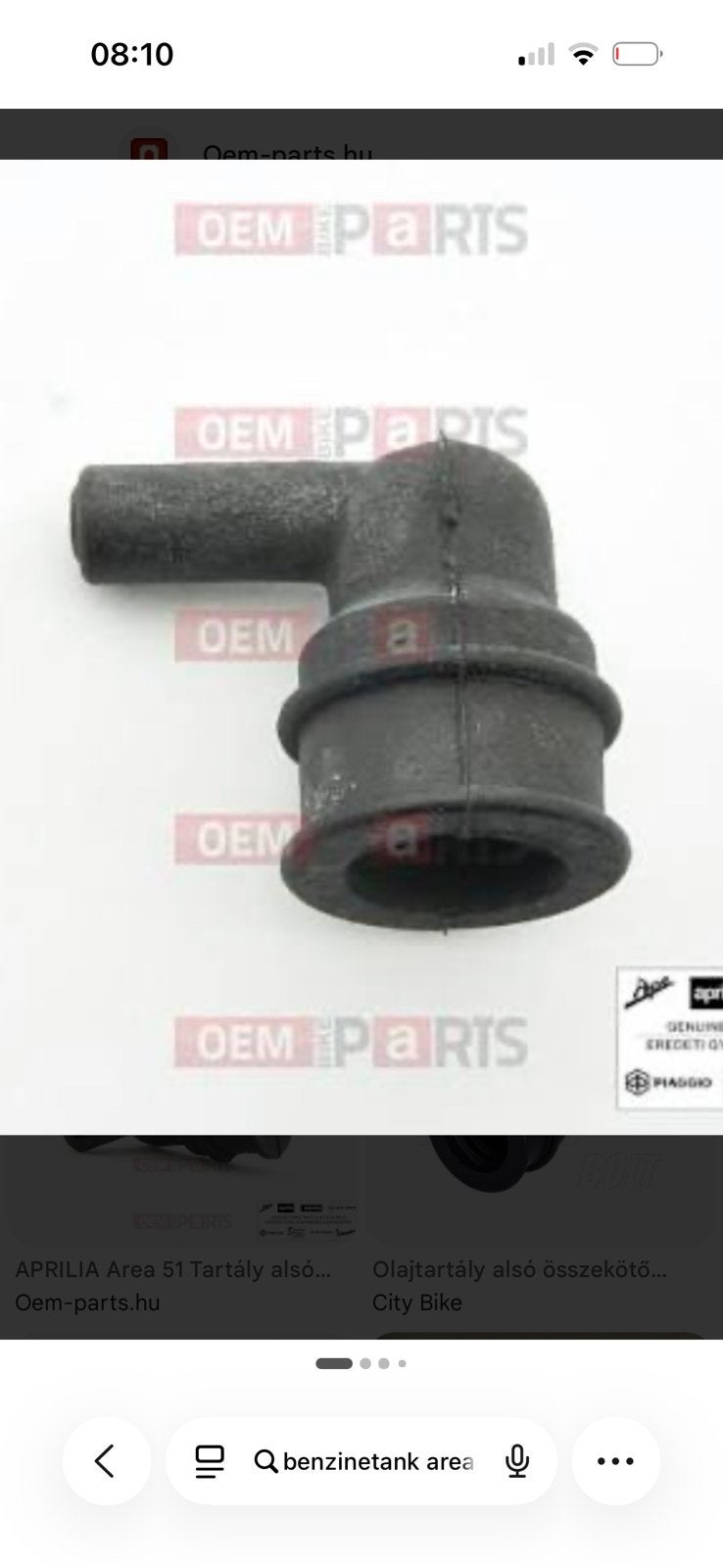 Gezocht: uitloop benzine tank aprilia Area 51, Ophalen of Verzenden, Tank, Aprilia