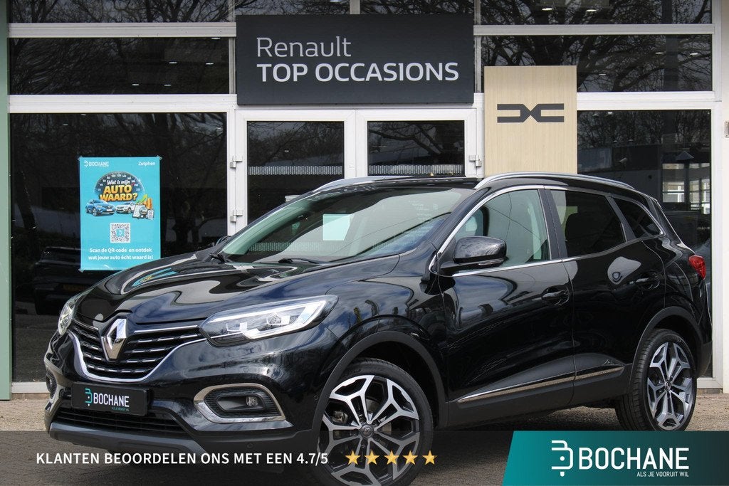 Renault Kadjar 1.3 TCe Intens | Trekhaak | Achteruitrijcamer, Auto's, Renault, Kadjar, Gebruikt, 4 cilinders, Leder en Stof
