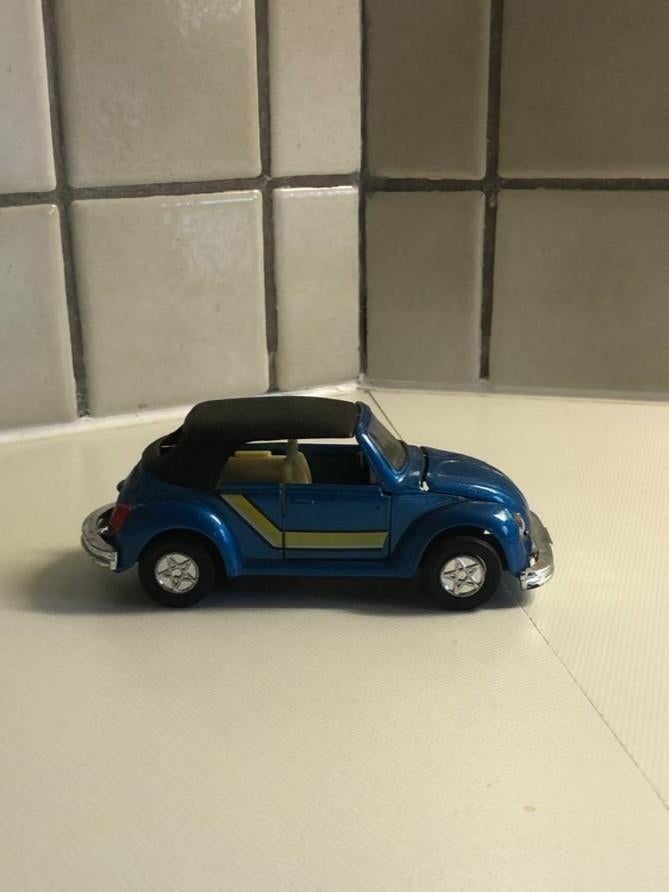 Miniatuur auto VW blauw, Overige merken, Auto, Groter dan 1:32, Ophalen of Verzenden