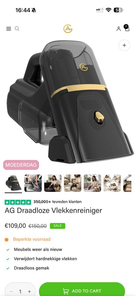 Vlekkenreiniger Ag tronica, Ophalen, Nieuw