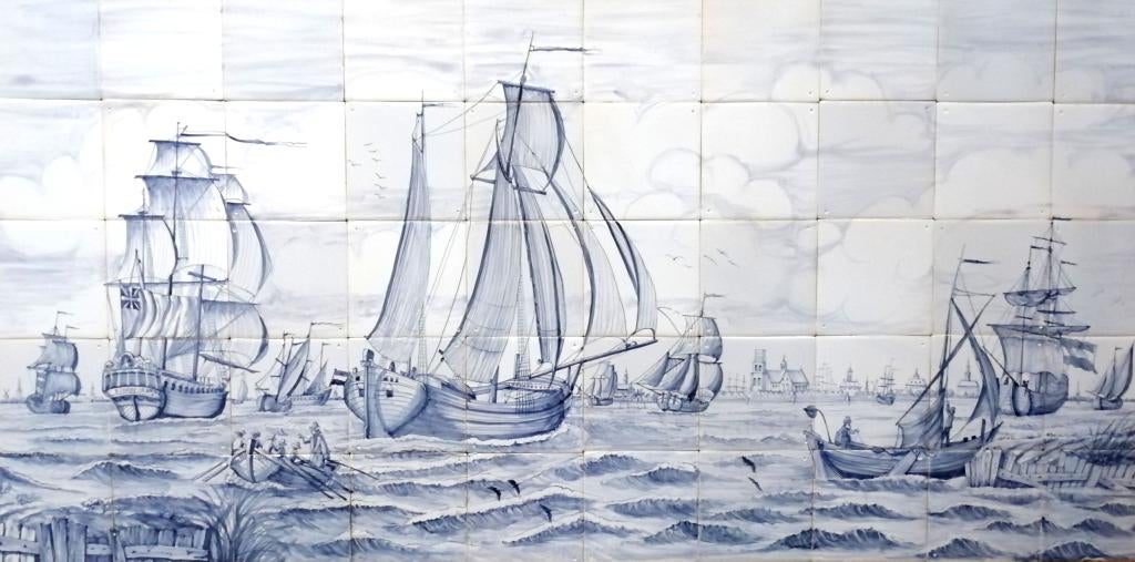 tableau op originele Friese witjes, ambachtelijk gemaakt new, Overige materialen, Verzenden, Wandtegels, Nieuw