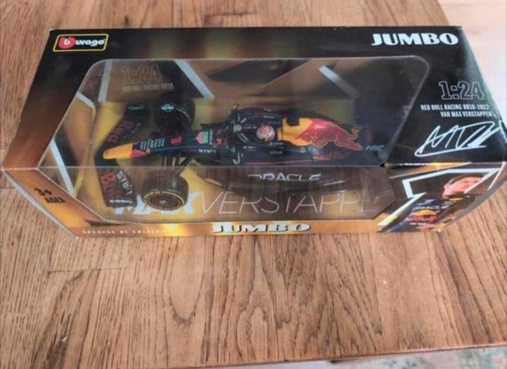 Max verstappen model auto jumbo 2022, Ophalen of Verzenden, Nieuw, Auto, Bburago