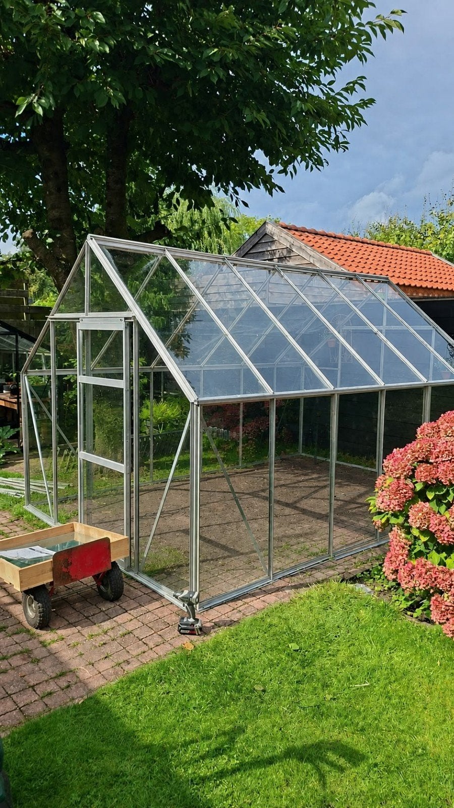 mooie complete tuinkas te koop., Tuin en Terras, Kassen, Ophalen of Verzenden, Glas, Aluminium