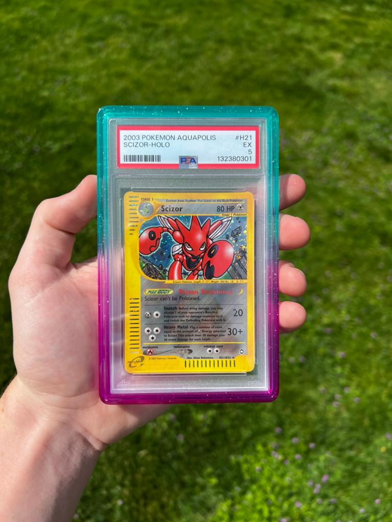 Scizor H21 Holo Pokemon Kaart PSA 5, Ophalen of Verzenden, Zo goed als nieuw