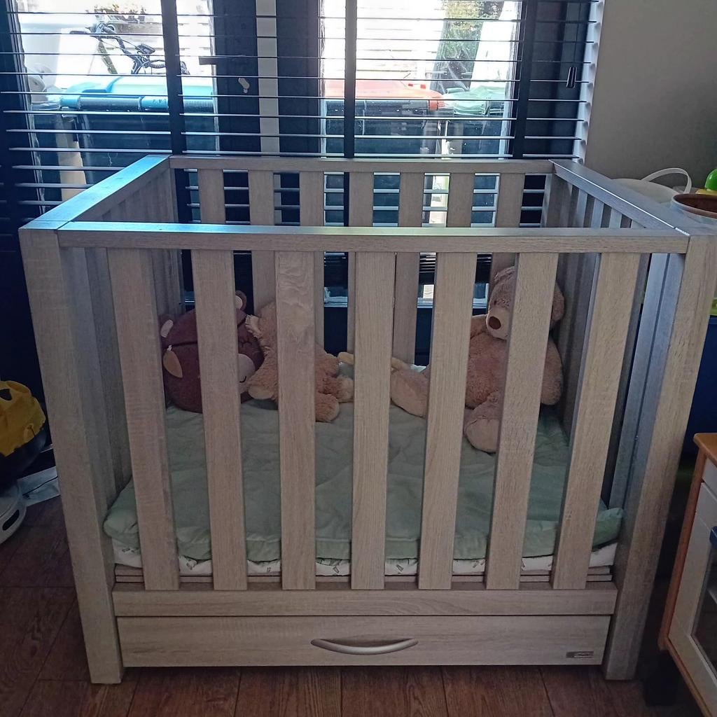 Box voor een baby met lade. The Wood Factory (TWF), Kinderen en Baby's, Boxen, Ophalen, Gebruikt, In hoogte verstelbaar