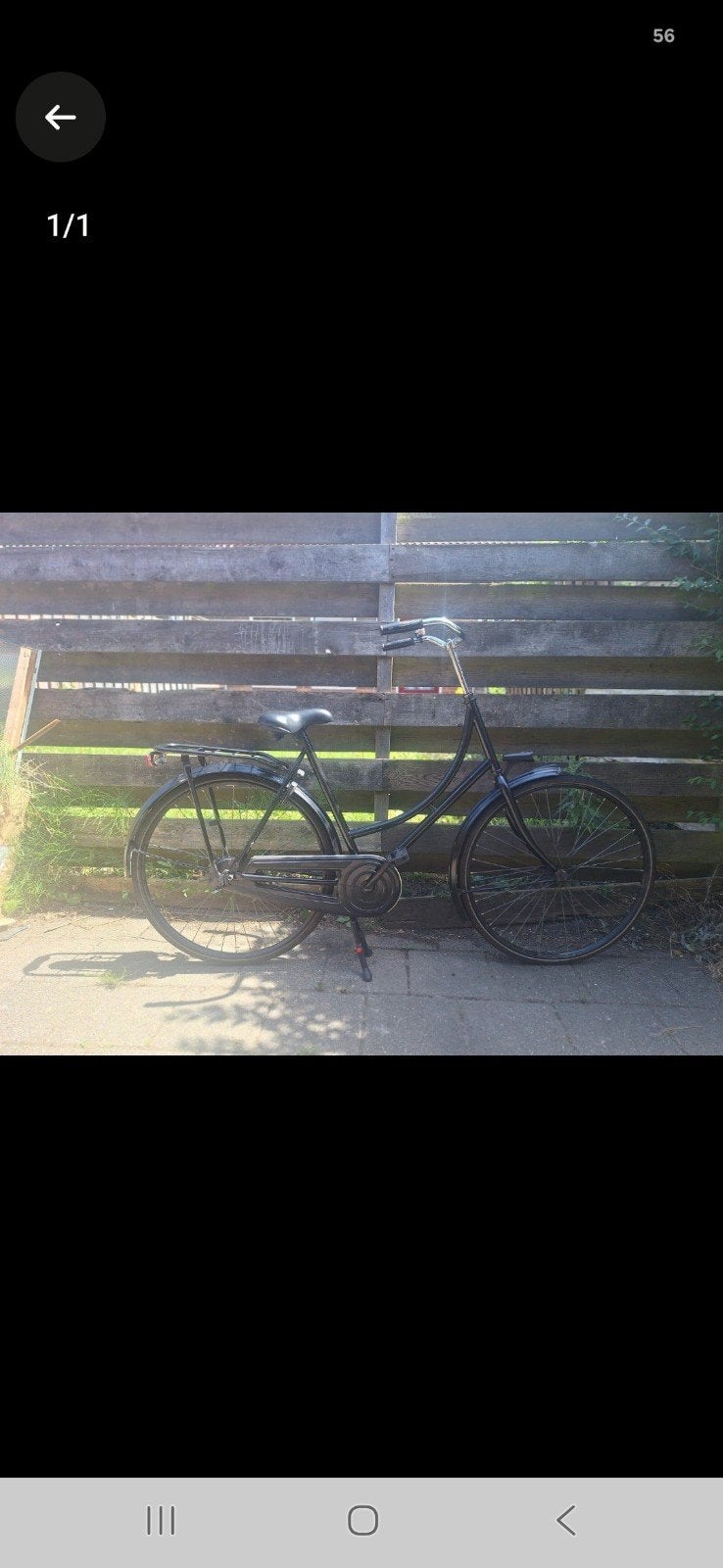 zeer mooie 28 inch omafiets slot enz, Ophalen, Terugtraprem, Onbekend, 56 cm of meer