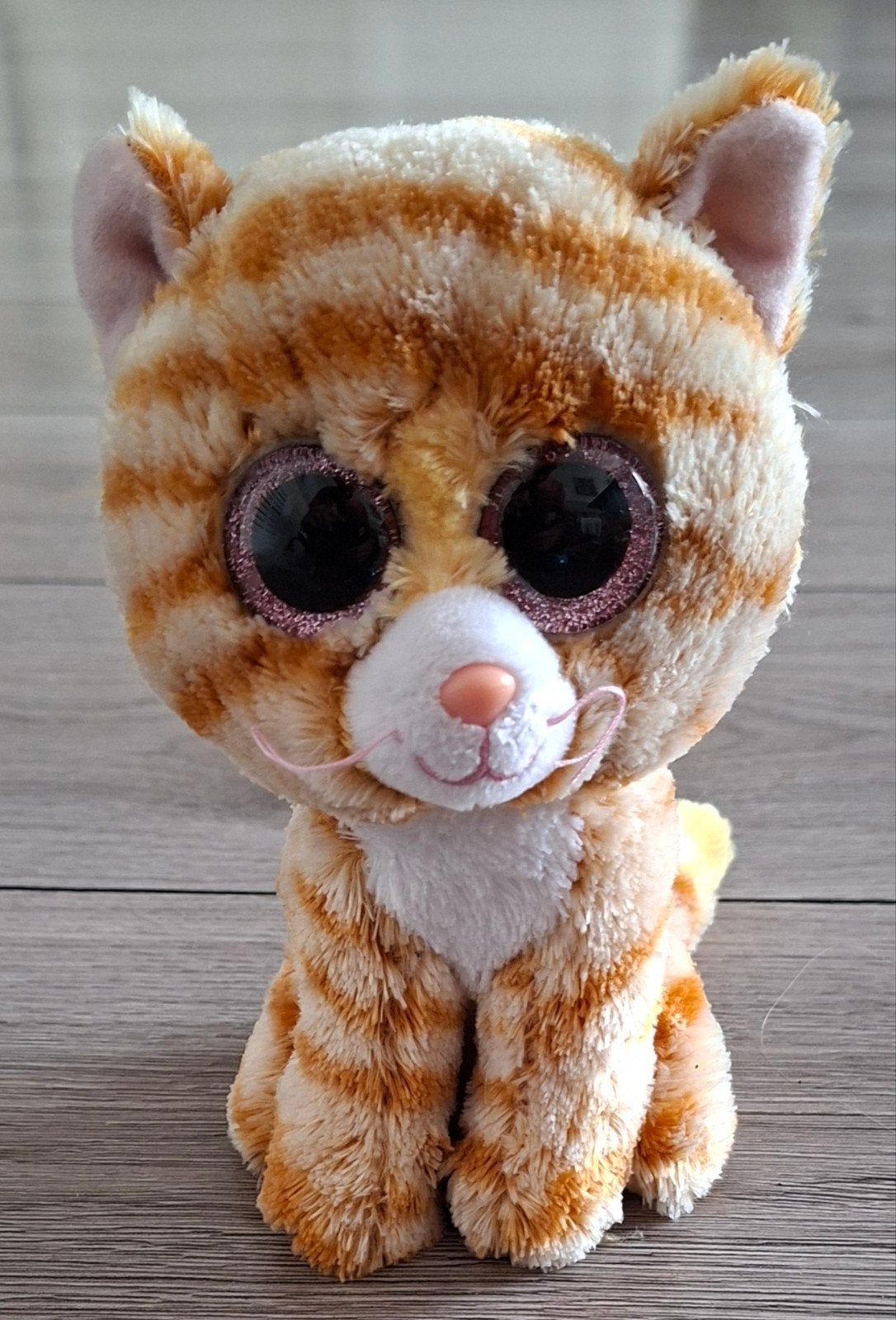 ty beanie boo poes Tabitha 16 cm, Oranje, Overige karakters, Ophalen of Verzenden, Zo goed als nieuw