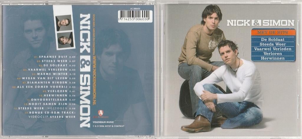 Nick & Simon - Nick & Simon (13-track cd 2006), Ophalen of Verzenden, Zo goed als nieuw