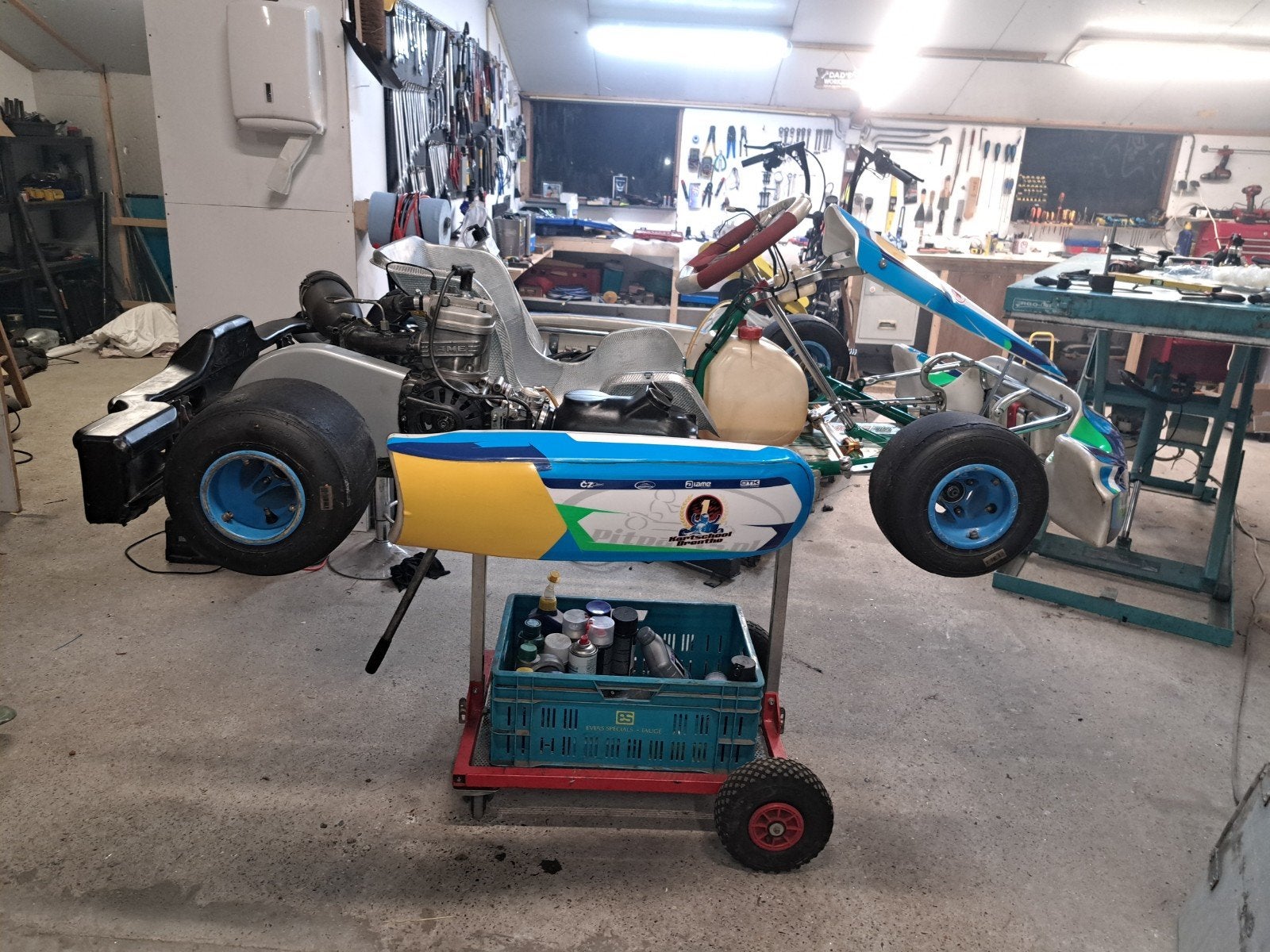 Tony Kart 2-takt Kart - Klaar voor de Race, Ophalen of Verzenden, Gebruikt, Kart