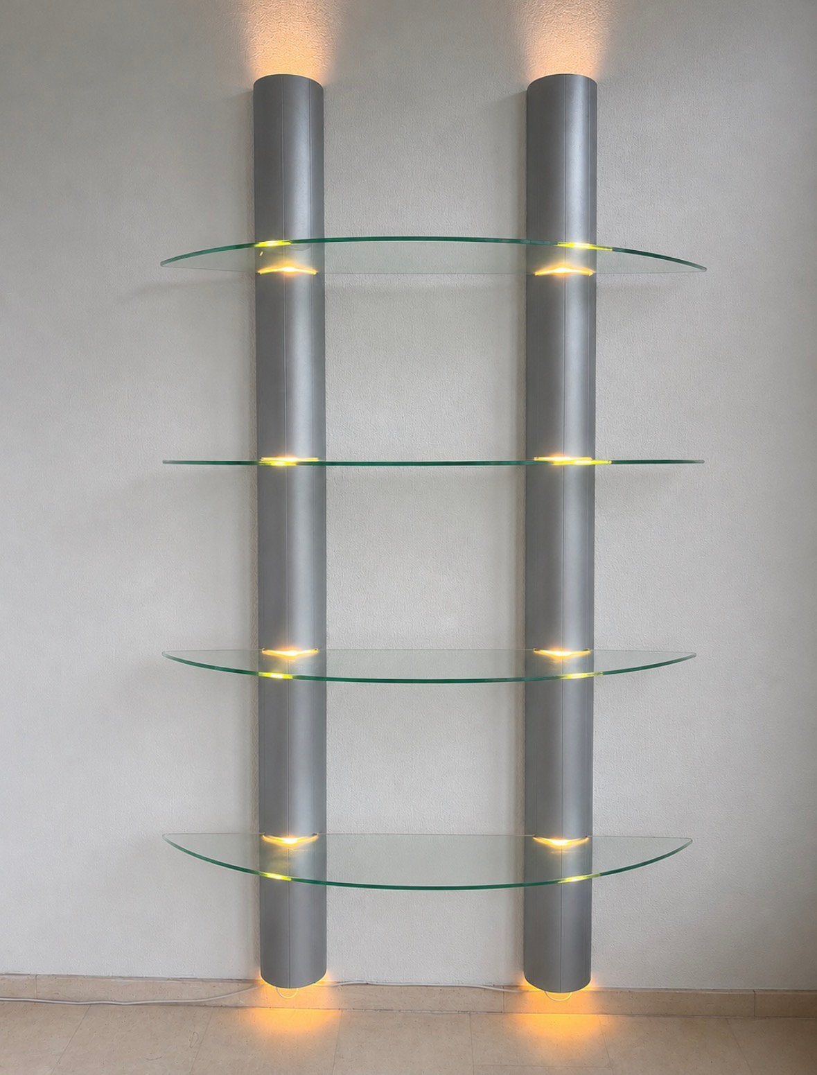 Moderne vitrinekast met verlichting, Ophalen, Gebruikt