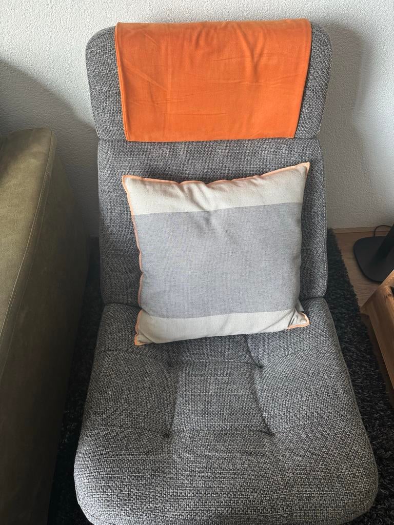 HAVBERG Ikea grijze relaxfauteuil, Huis en Inrichting, Fauteuils, Ophalen, 100 tot 125 cm, Zo goed als nieuw, Stof