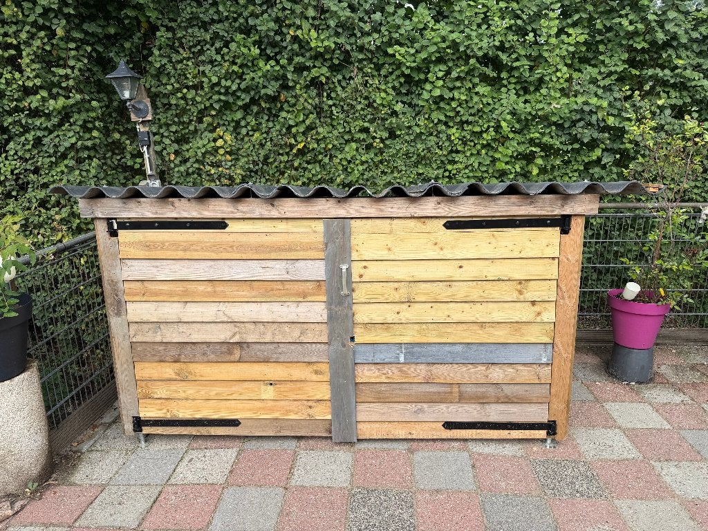 fietsenschuur of opbergschuur, Gebruikt, Schuur, Minder dan 200 cm, Zonder ramen