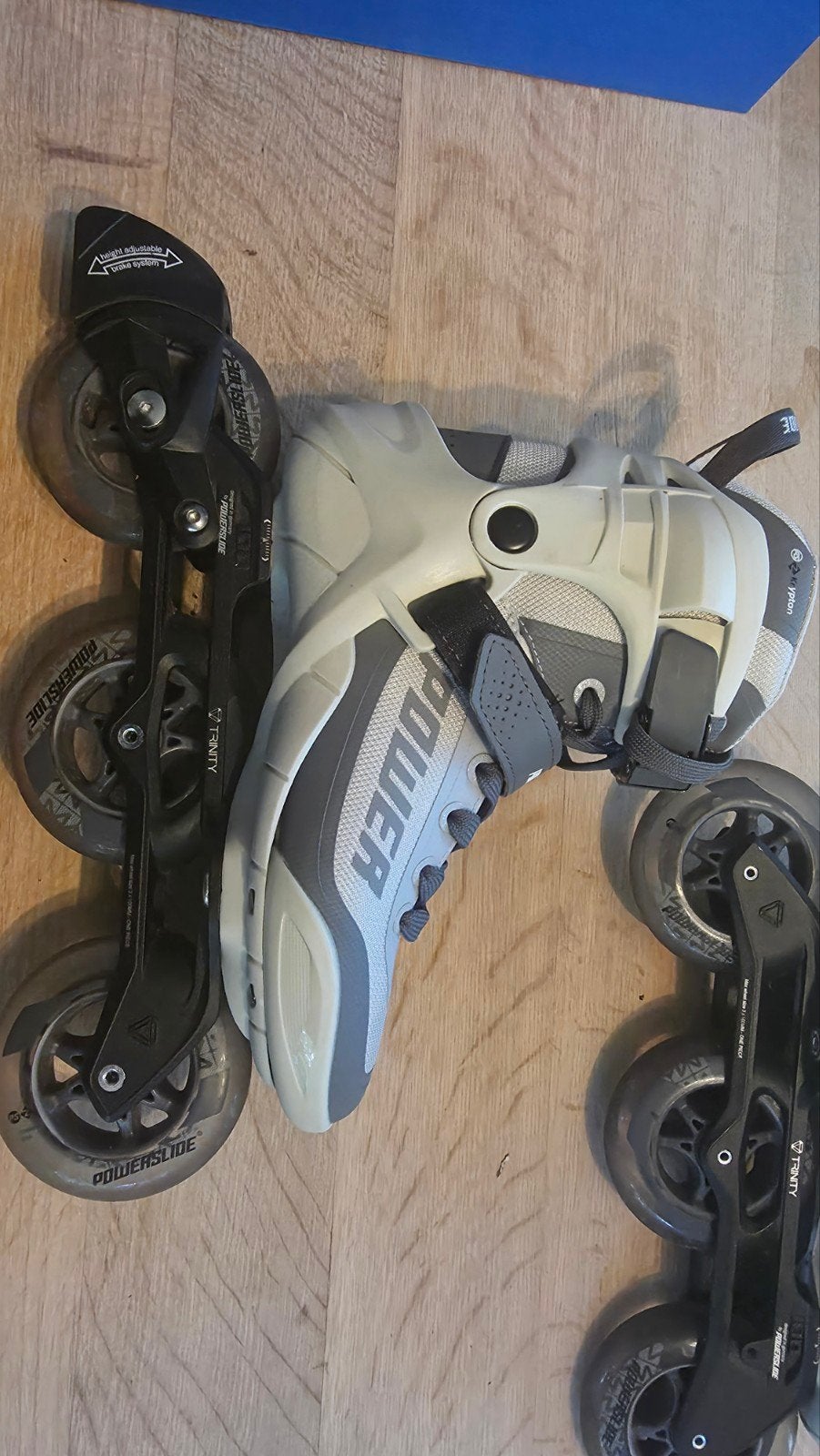 inline skates : powerslide Phuzion Krypton Grey 100 Inline S, Dames, Ophalen of Verzenden, Zo goed als nieuw, Inline skates 4 wielen