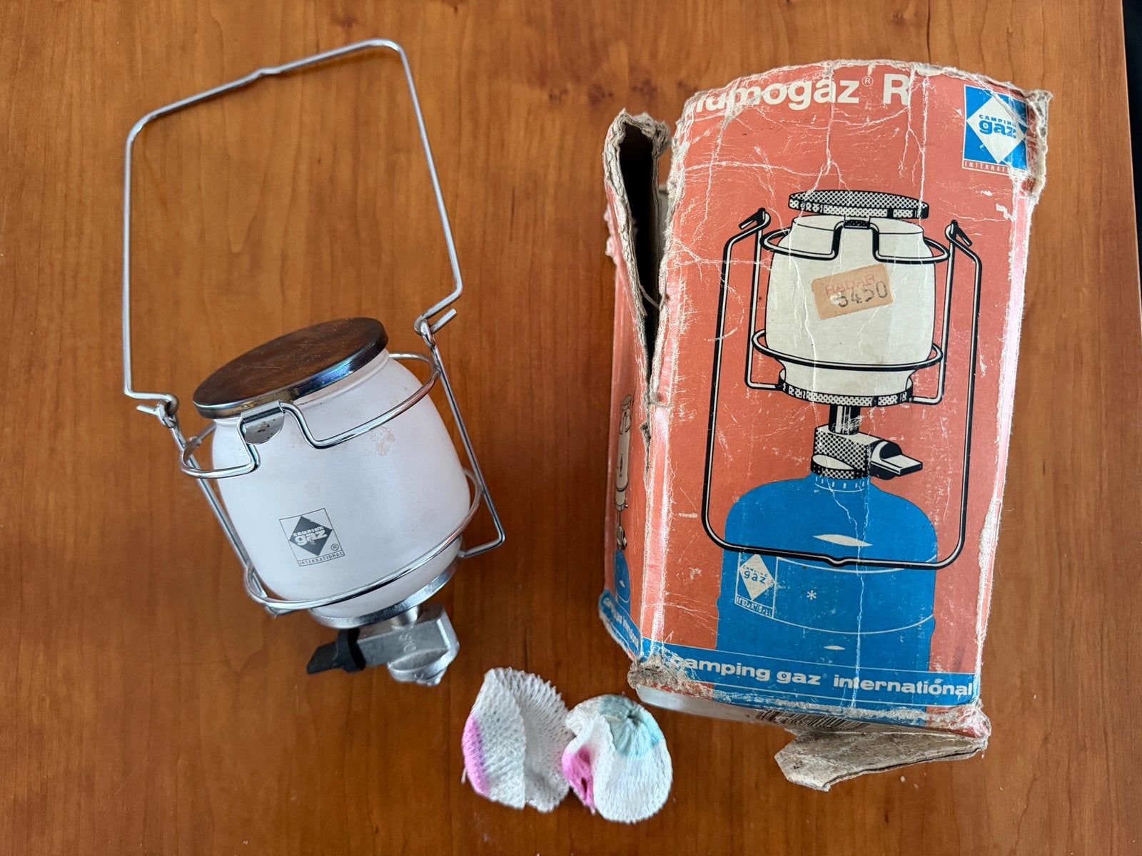 Vintage Campinggaz Lumogaz R gaslamp, Caravans en Kamperen, Verzenden, Gebruikt