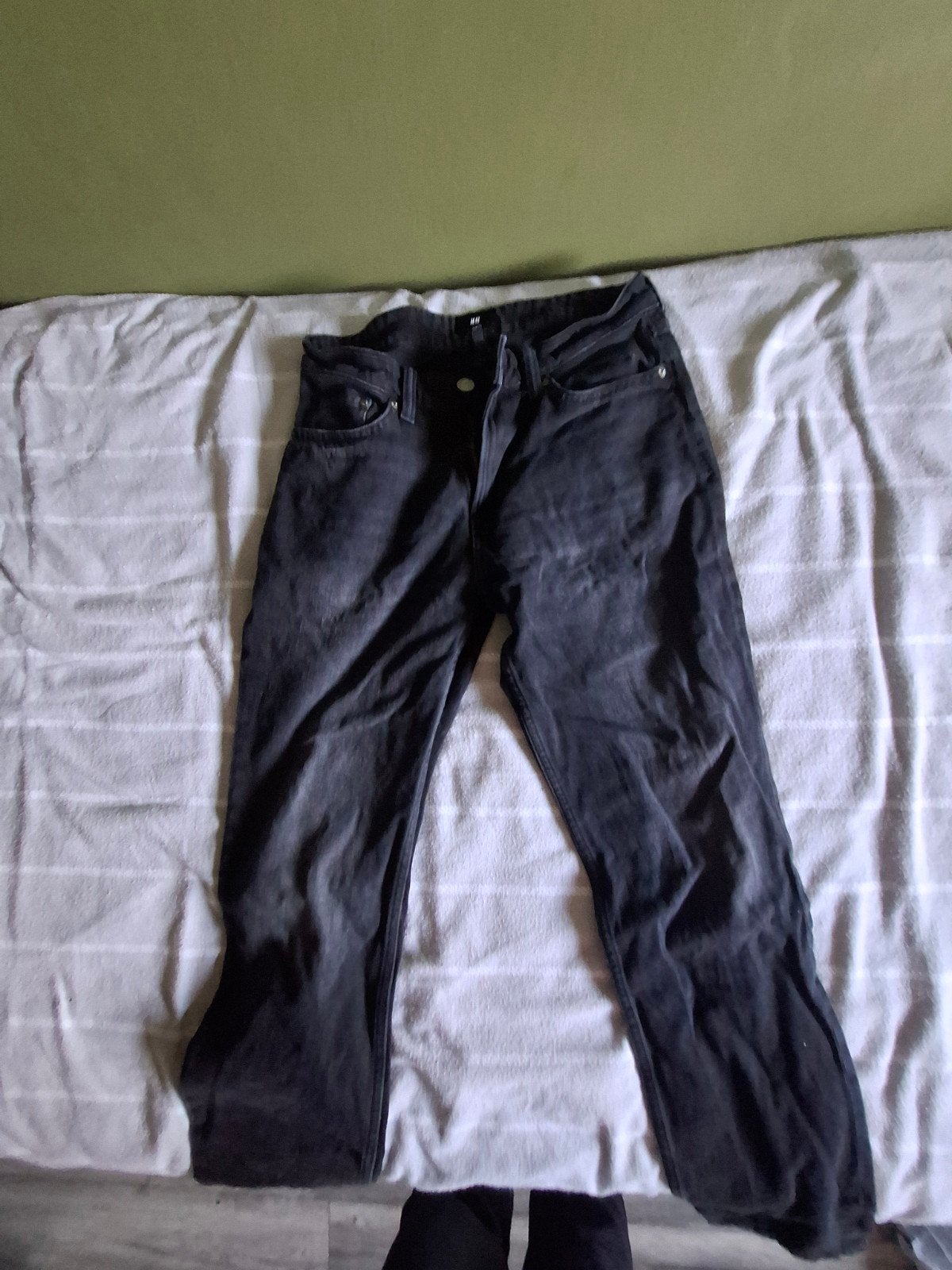 H&M Slim Fit Jeans - Zwart - Maat W32, Zwart, W32 (confectie 46) of kleiner, Ophalen of Verzenden, H&M