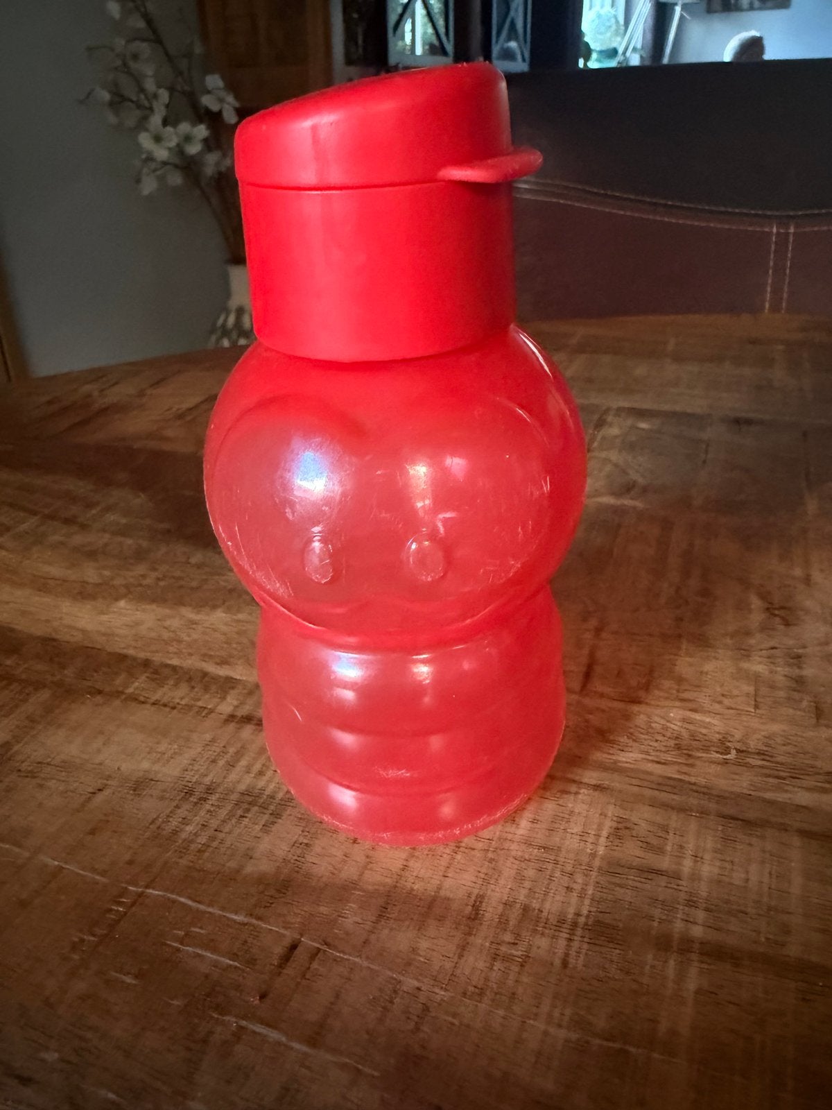 Rode Tupperware Drinkfles - Zo goed als nieuw, Ophalen of Verzenden, Zo goed als nieuw, Drinkfles, Rood