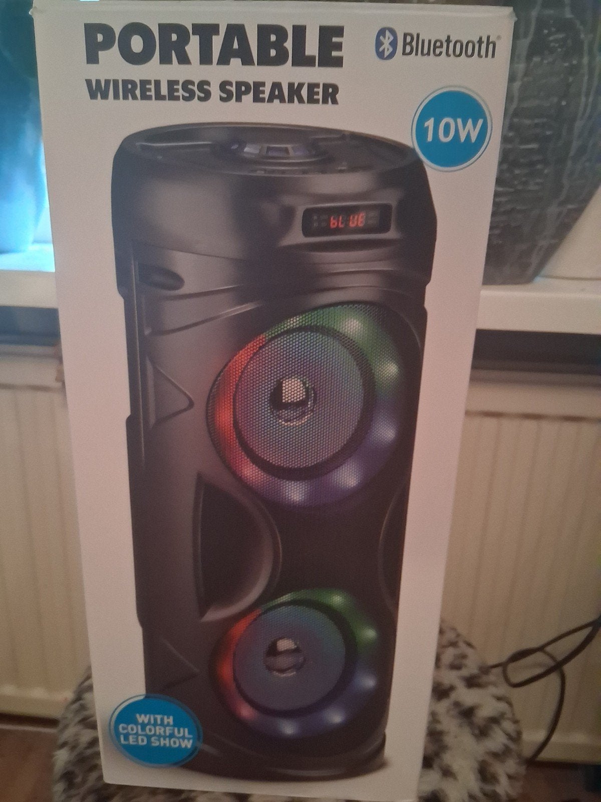 Draagbare Bluetooth Speaker met LED Show en Karaoke Functie, Audio, Tv en Foto, Luidsprekers, Gebruikt, Draagbare speaker, Bluetooth
