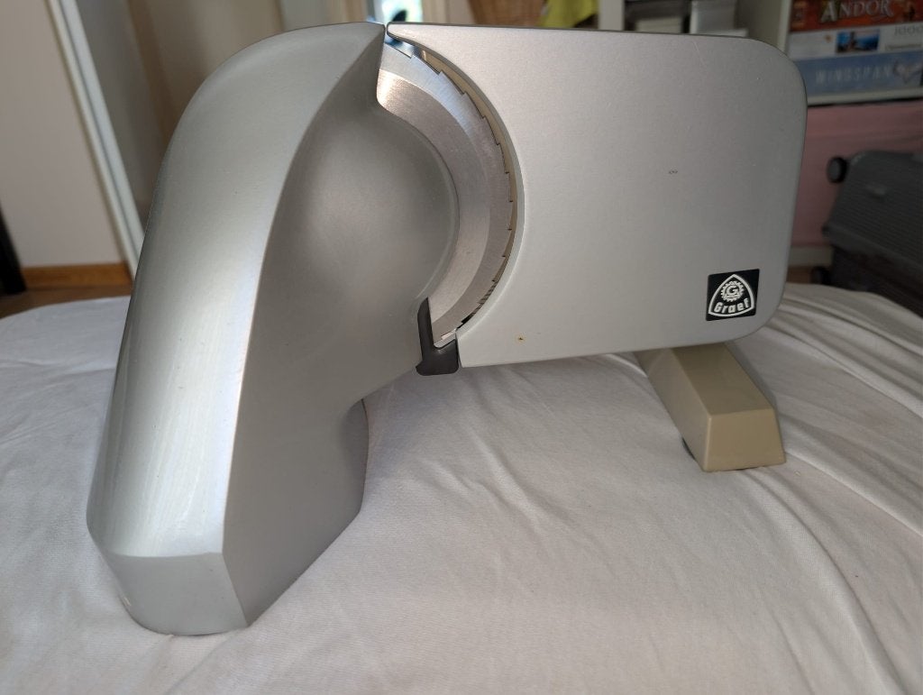 Vleessnijmachine, Ophalen, Gebruikt, Zilver, Metaal