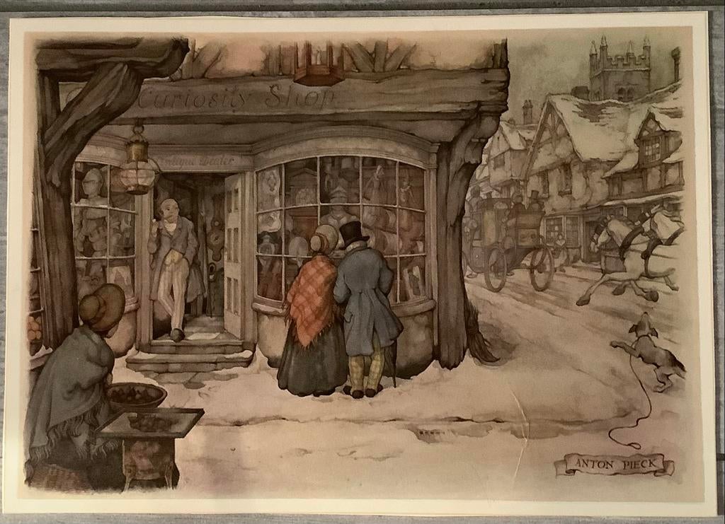 Anton Pieck prenten, 4 stuks, Ophalen of Verzenden