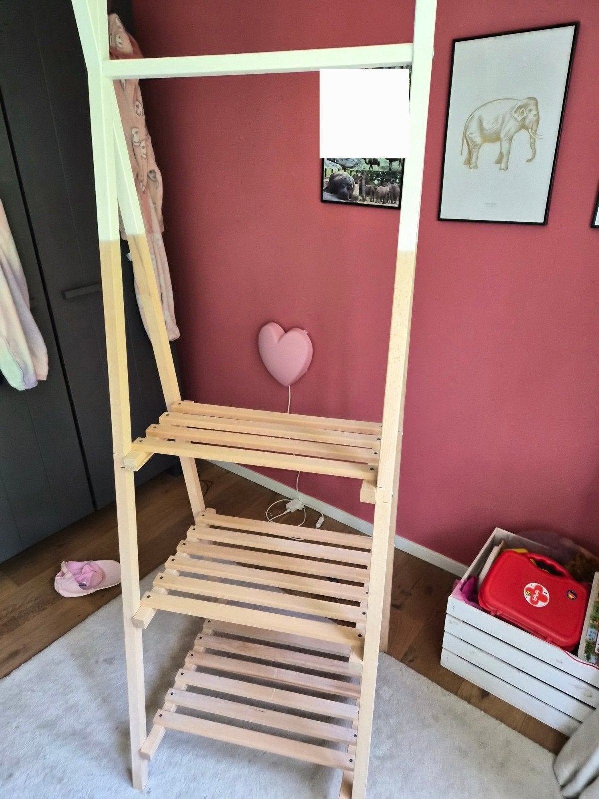 Tipi kledingrek met planken - Houten kledingkast, Ophalen, 50 tot 70 cm, 105 cm of meer, Zo goed als nieuw