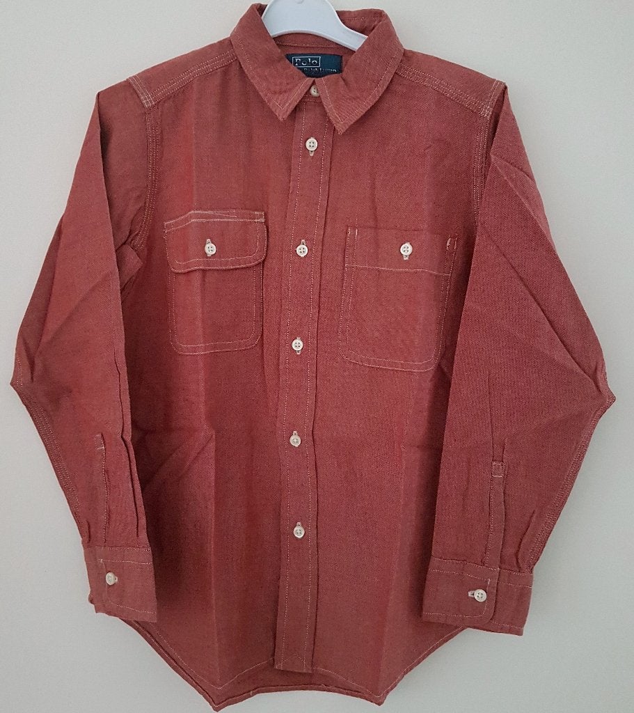 Maat 122 Ralph Lauren overhemd NIEUW (0706), Overhemd of Blouse, Nieuw, Ophalen of Verzenden, Jongen
