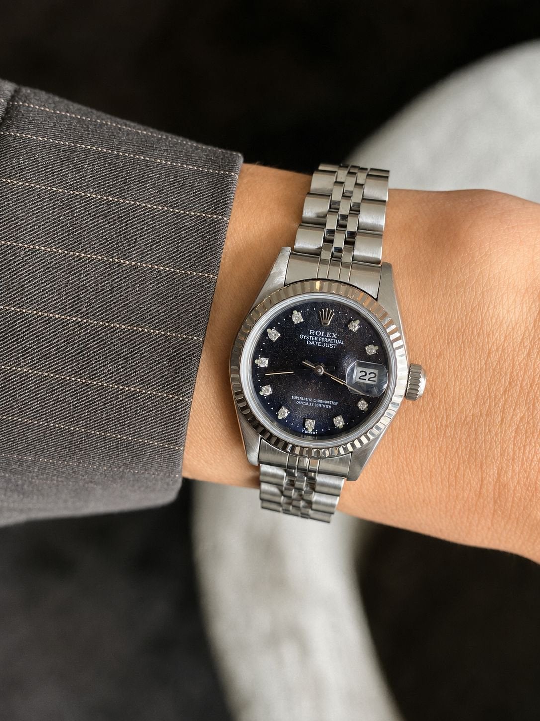 Dames rolex staal 69174, Ophalen, Zo goed als nieuw, Staal, Rolex