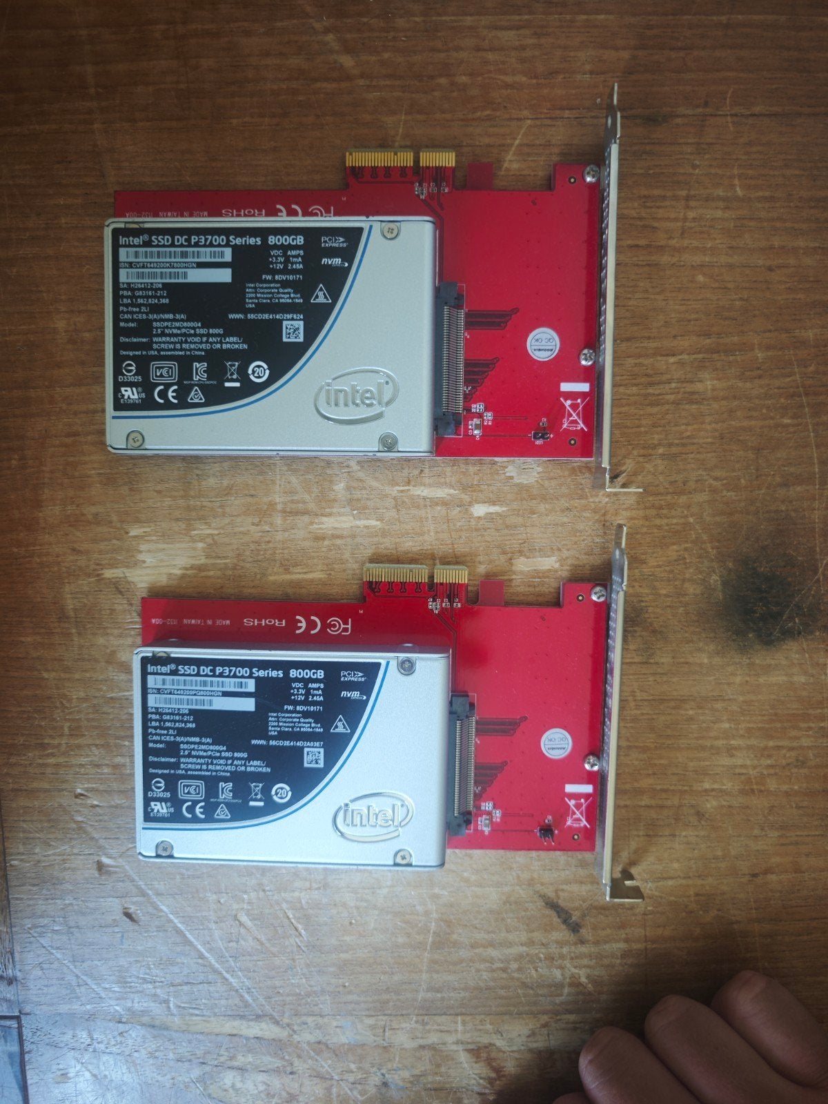 2x Intel PCIe SSD DC P3700 Series 800GB - Uitstekend, Computers en Software, Harde schijven, Intern, Info@intel.com, Server, SSD