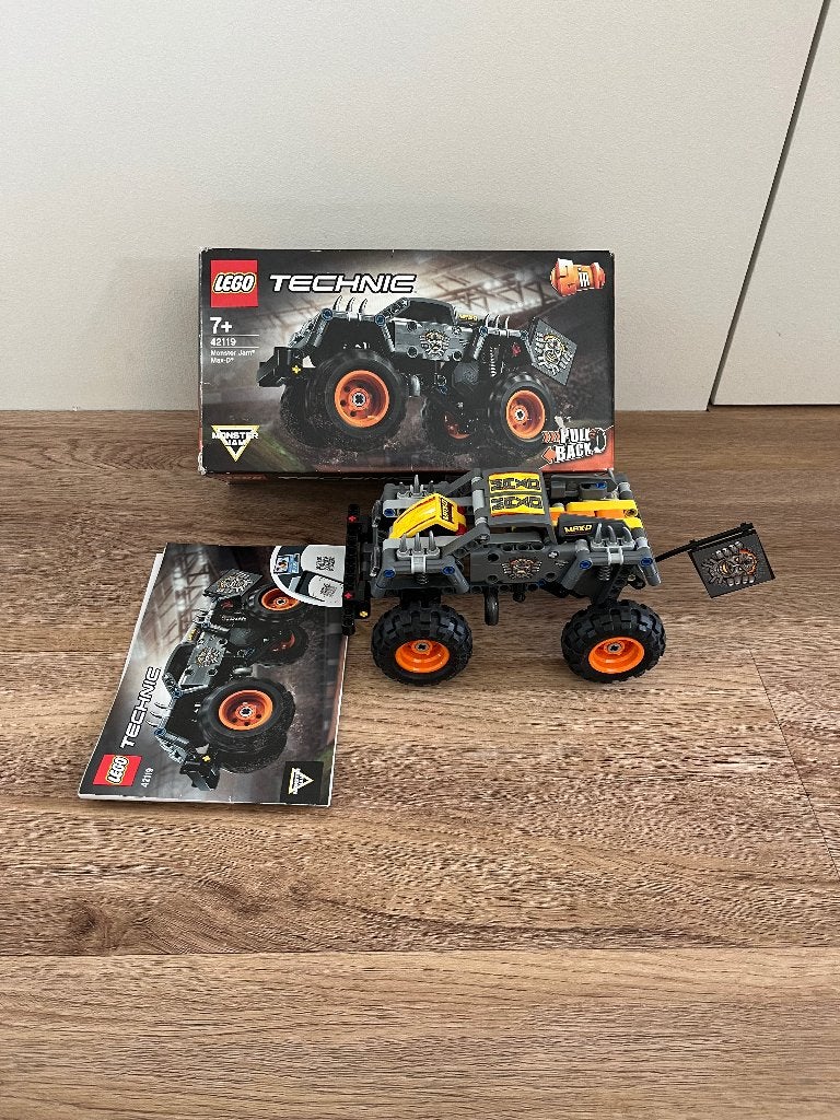 Lego technic 42119 monster jam Max D, Gebruikt, Lego, Ophalen of Verzenden, Inclusief accessoires