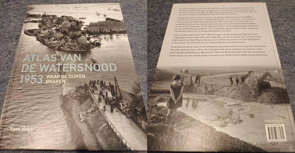 Atlas van de Watersnood 1953; waar de dijken braken -K. Hage, 20e eeuw of later, Ophalen of Verzenden, Zo goed als nieuw, Zie beschrijving
