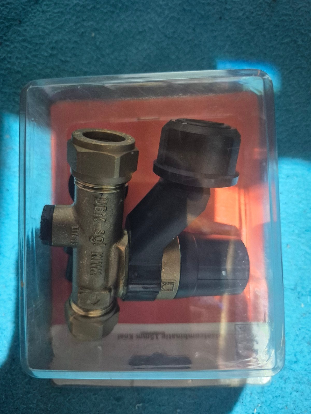 Kiwa Inlaatcombinatie 15mm Knelfitting Boiler, Ophalen of Verzenden, Nieuw, Koper, Overige typen