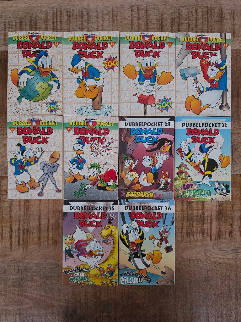Donald Duck Dubbelpockets + Mini Pockets & Specials, Meerdere stripboeken, Ophalen of Verzenden, Gelezen