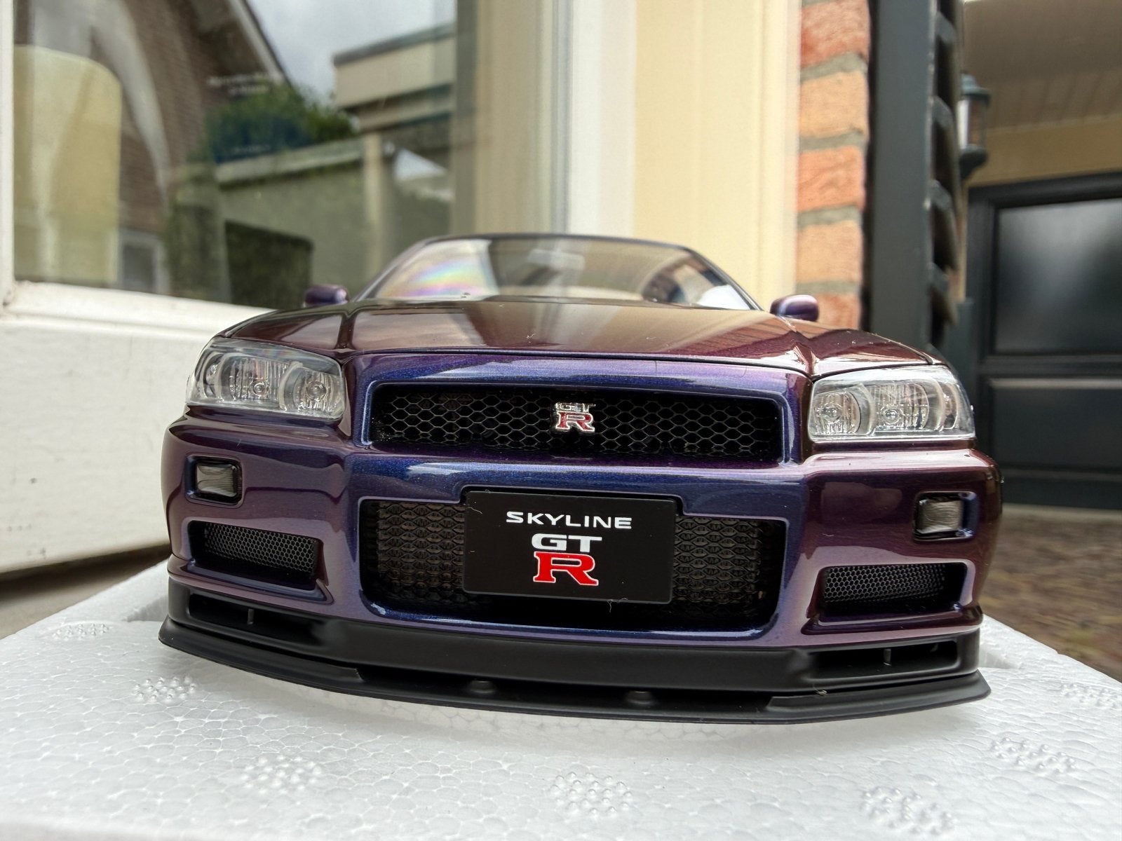1:18 Nissan Skyline R34 Midnight Purple BBS Autoart 77403, Hobby en Vrije tijd, Modelauto's | 1:18, Auto, Autoart, Nieuw, Ophalen of Verzenden
