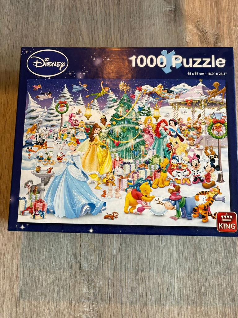 3 disney puzzels - 1000 stukjes per puzzel, Ophalen of Verzenden, 500 t/m 1500 stukjes, Zo goed als nieuw