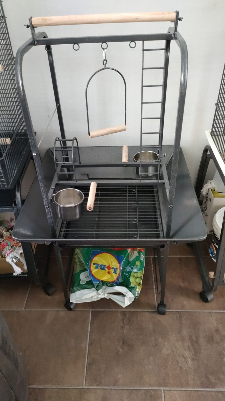 Open vogelkooi, Ophalen, Nieuw