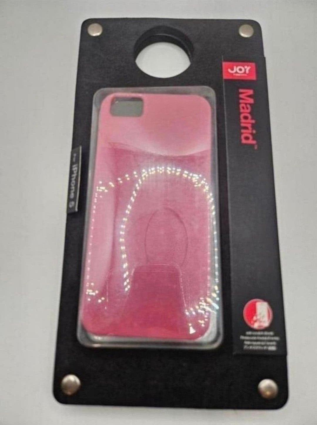 Joy Madrid iPhone 5/5S/SE Hoesje Roze + Screenprotector, Kunststof, Frontje of Cover, Nieuw, Ophalen of Verzenden