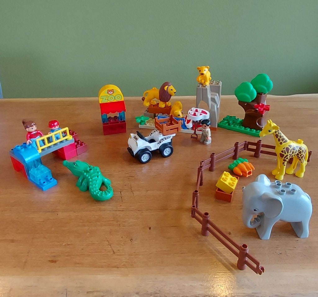 duplo 5634, voedertijd in de dierentuin, Gebruikt, Ophalen of Verzenden, Duplo, Complete set