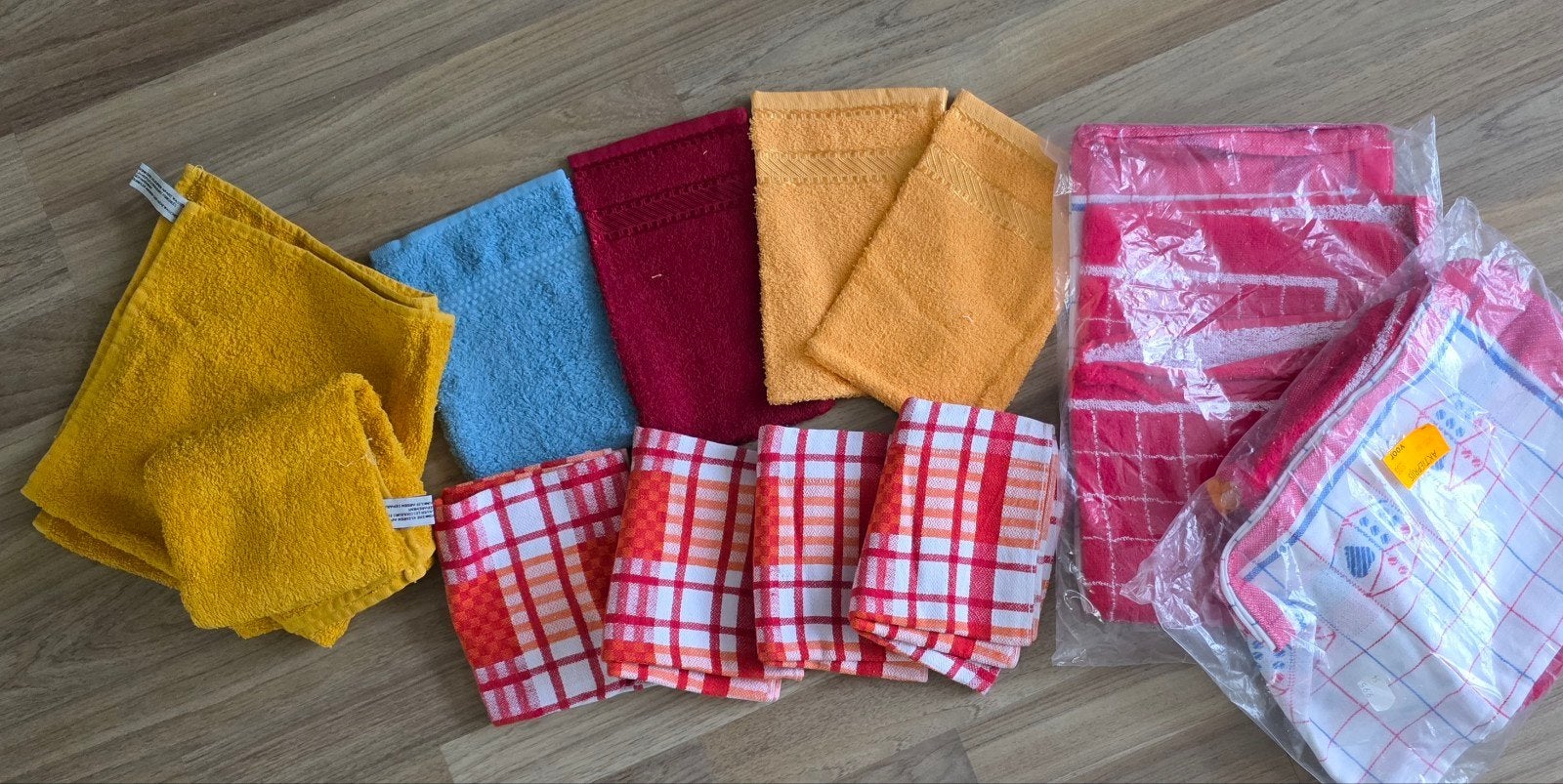 Handdoeken, Theedoeken & Washandjes Jaren 60/70 Nieuw, Katoen, Meerkleurig, Wasbaar, Nieuw