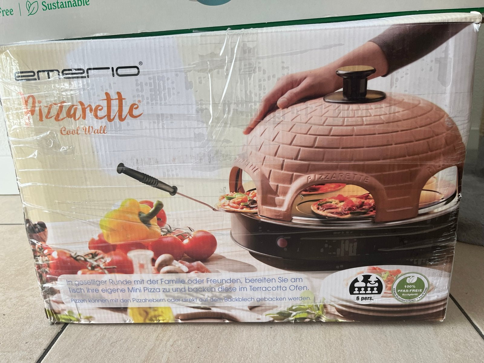Emerio Pizzarette Cool Wall - 1 keer gebruikt, Ophalen, Zo goed als nieuw, Overige merken, Pizzaoven