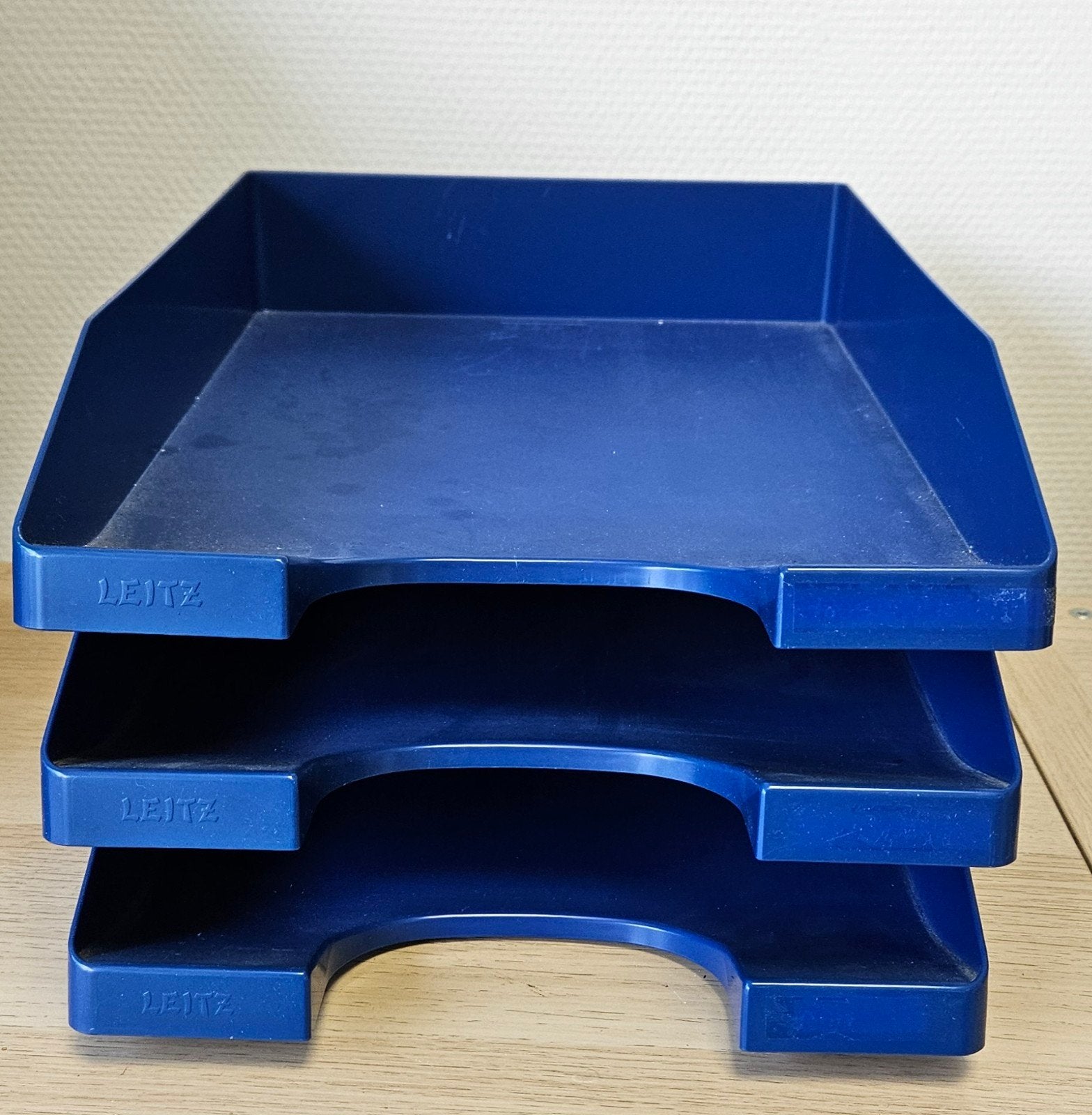 Leitz Brievenbakken Set (3 stuks) – Donkerblauw, Ophalen, Zo goed als nieuw