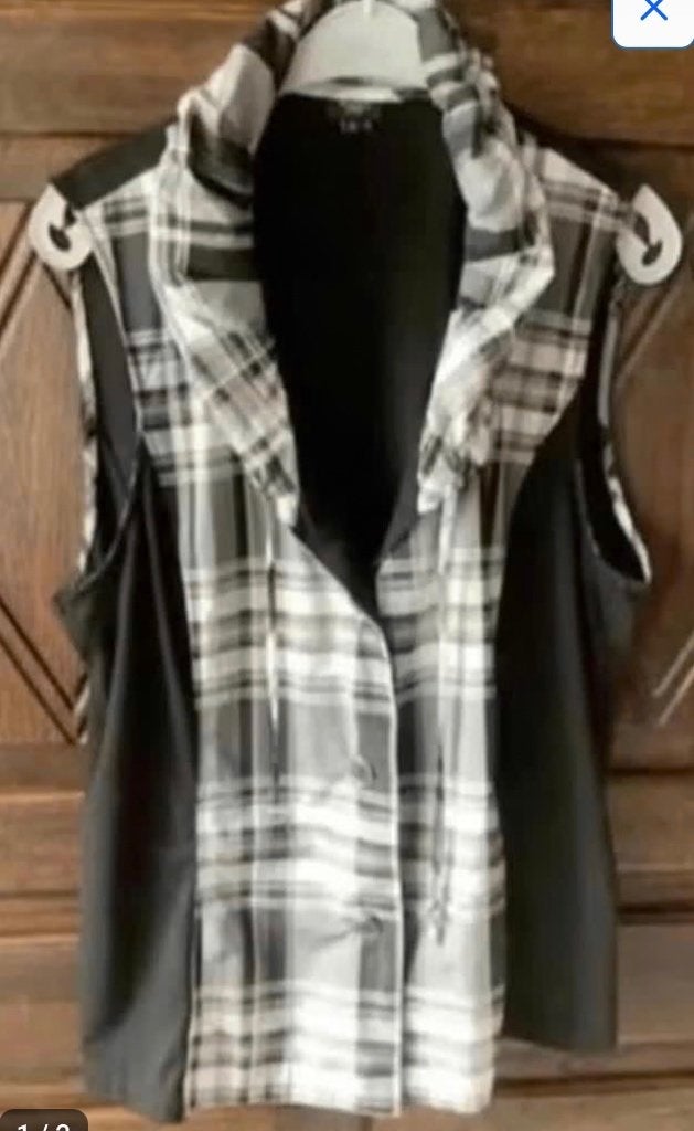 Zwarte top, tuniek, spencer, blouse, hes; 46; Bexley's Woman, Ophalen of Verzenden, Zo goed als nieuw, Zwart, Blouse of Tuniek